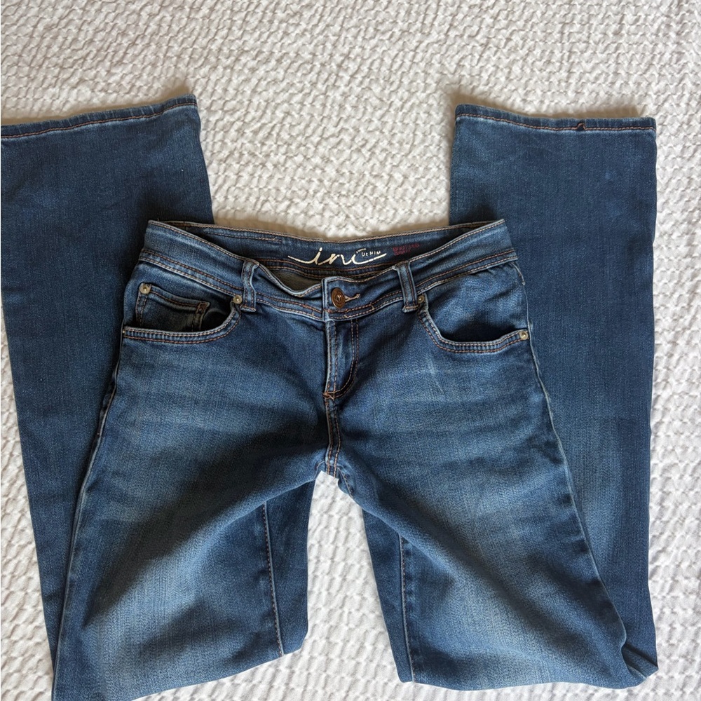 INC Denim Bootcut Curvy Fit Medium Wash Stretch Jeans